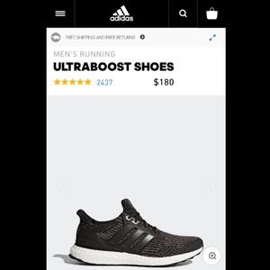 Grey/black men ultra boost